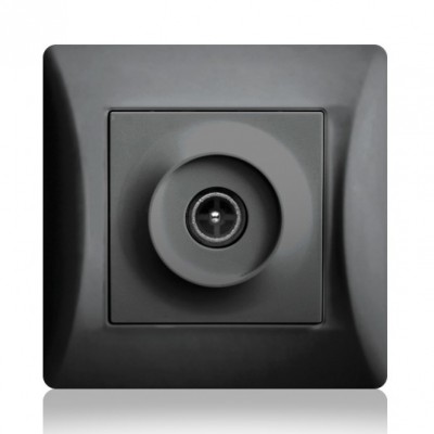 Πρίζα TV Τερματική Μαύρο Lineme H-Series 50-00116-2